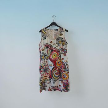 Robe d'été bohème Pause Café - 97% Coton - T.42