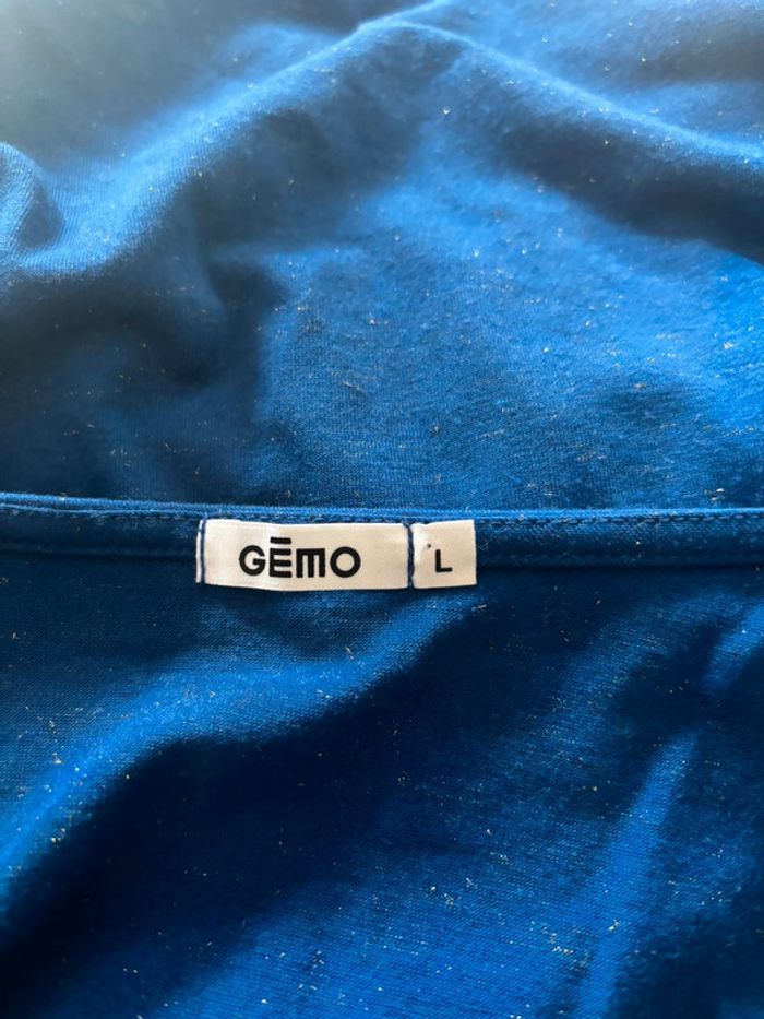 Tee shirt gemo bleu taille L - photo numéro 2