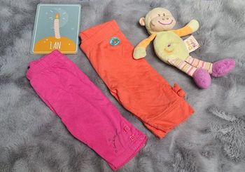 Lot 2 leggings 7/8ème 12 mois