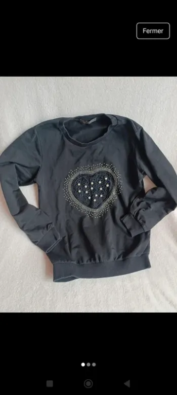 Sweat fin happy star taille 14 ans