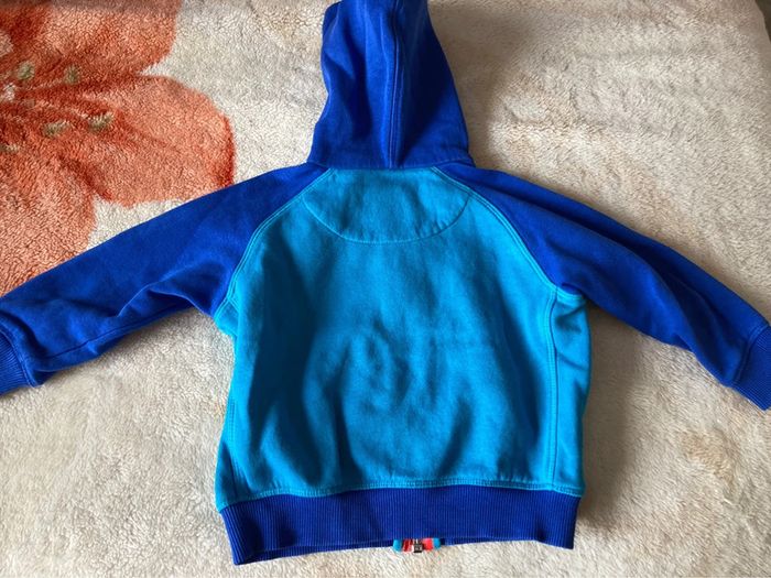 Veste jogging bleu Nike 12 mois / 18 mois logo orange - photo numéro 4