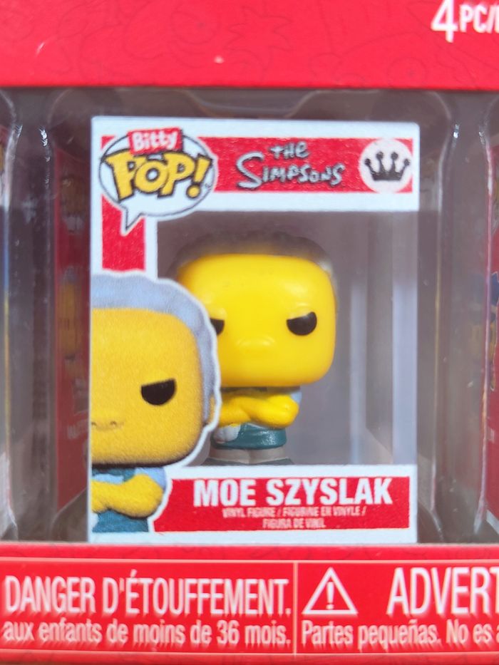Boîte Funko Bitty Pop! Les Simpsons - Pack 4 Figurines (Marge, Moe + CHASE) - photo numéro 4