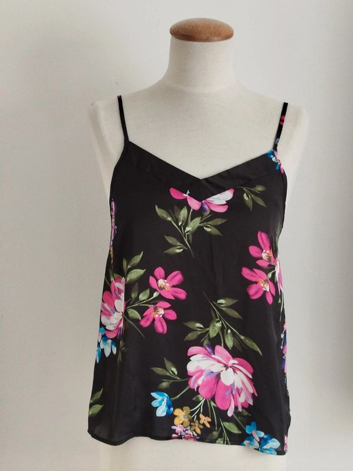 Joli débardeur noir fleurie Love to lounge taille 34/XS
