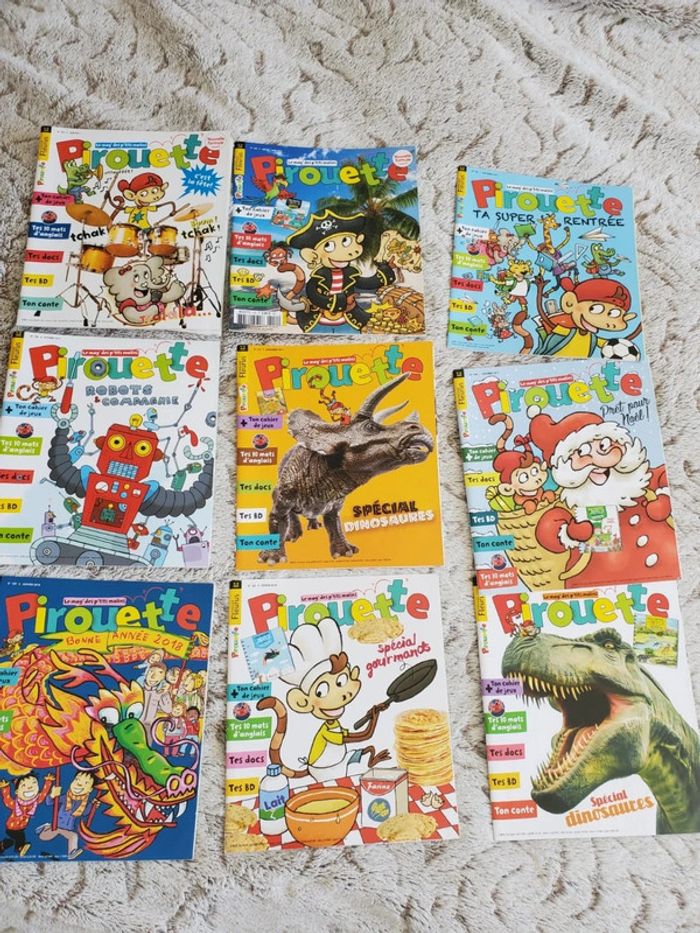Lot 9 magazines Pirouette 5-8 ans NEUF