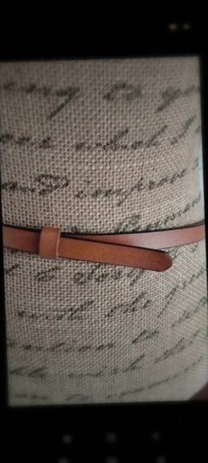 ceinture fine marron sans trou boucle ronde - photo numéro 7