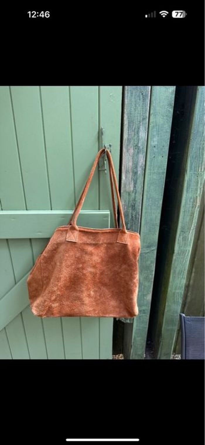 Sac marron en peau - photo numéro 2