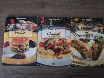 Livres de cuisine Mini délices de chez EDL " Entrées Froides / chaudes & Cuisine de grands chefs "