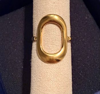 Bague large ovale 