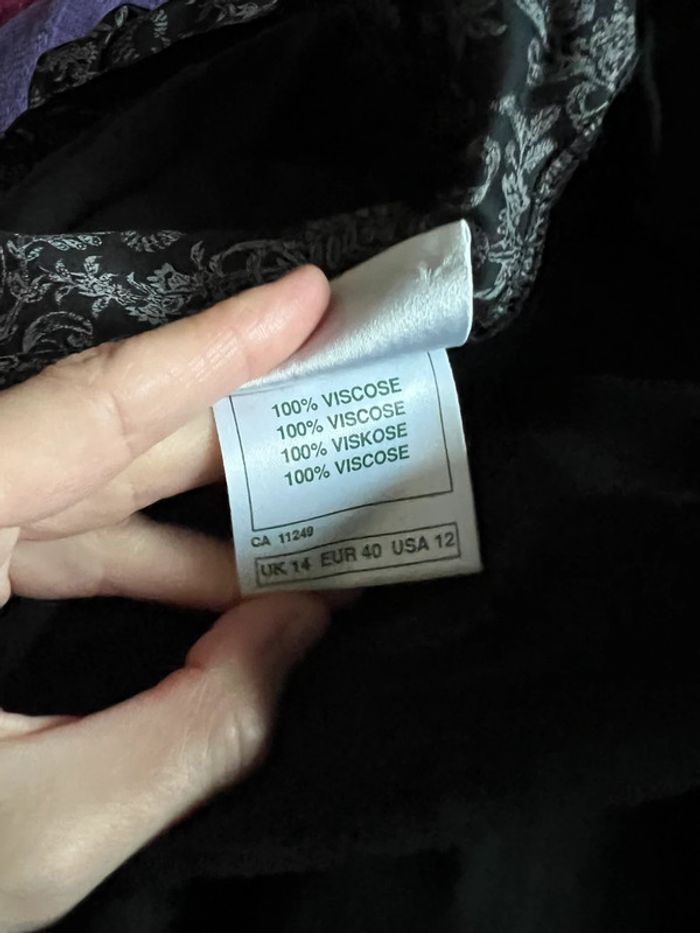 Sublime robe midi Laura Ashley vintage made in UK 🇬🇧 witchy classy - Taille M - photo numéro 10