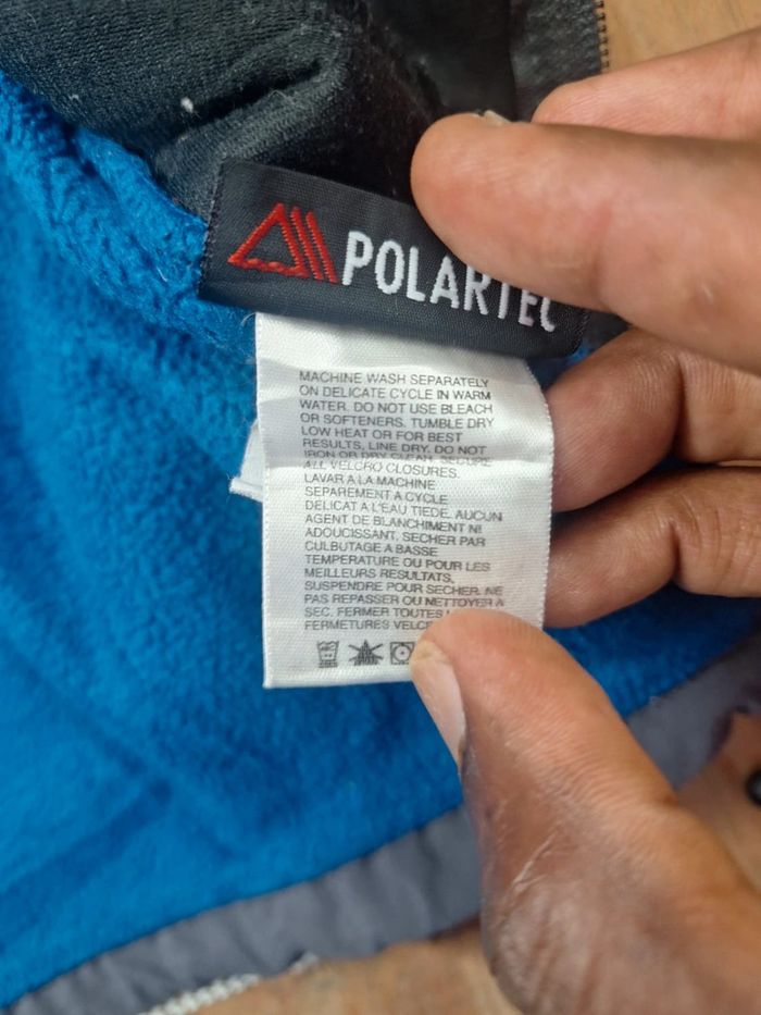 veste polaire denali the north face bi colore / polartec - taille L - junior / logo brodé (184) - photo numéro 8