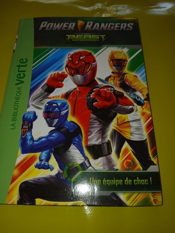 livre bibliotheque vert power rangers 6/8ans