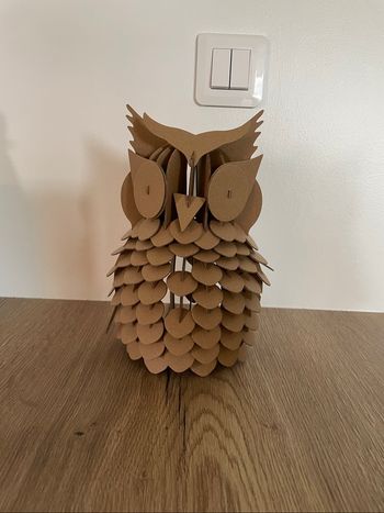 Hibou en carton