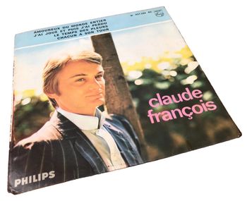 Vinyle 45 tours  Claude François  Amoureux du monde entier  ​(1966)  Philips Medium 437.249 BE