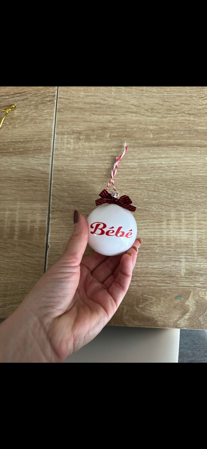 Boule de Noël personnalisable 🎄