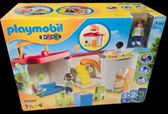 123 playmobil garderie transportable 70399 complète avec boite - photo numéro 4