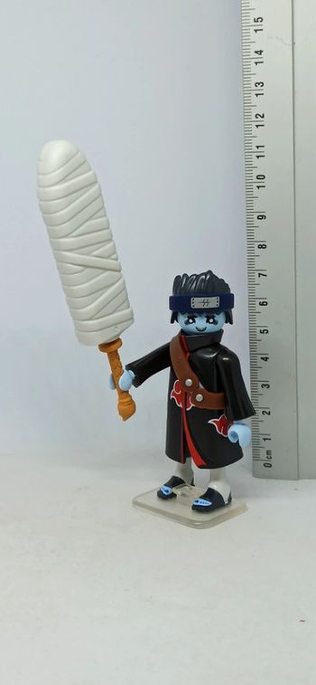 Homme avec tête bleue playmobil