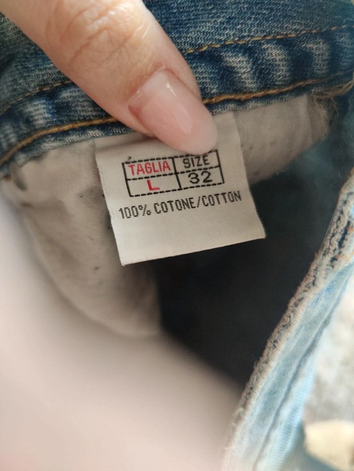 jupe en jean effet délavé - photo numéro 3
