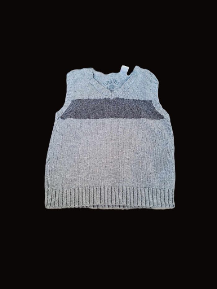 Pull sans manches Okaidi/Obaibi 12 mois