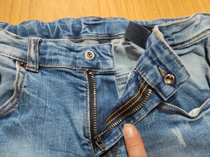 Pantalon Benetton bleu taille 8/9 ans - photo numéro 4