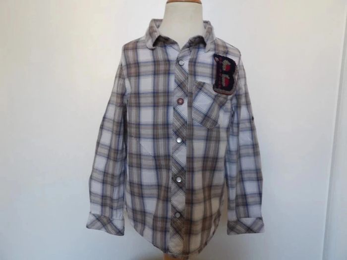 Chemise à carreaux - IKKS - 4 ans - photo numéro 3