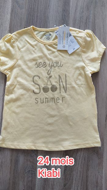 Tee shirt manches courtes 24 mois Kiabi