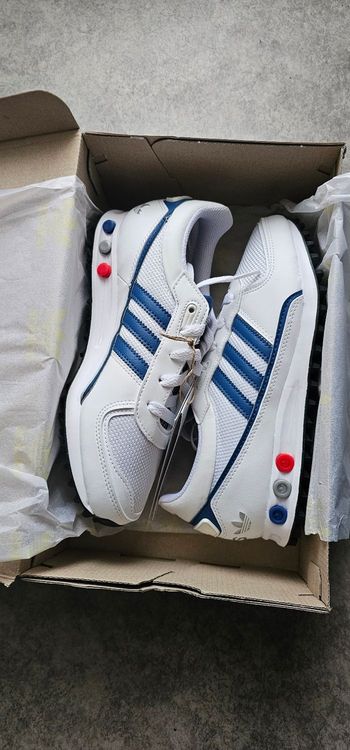 Adidas Originals sneakers blanches et bleues – Taille 38 – Neuf avec boîte