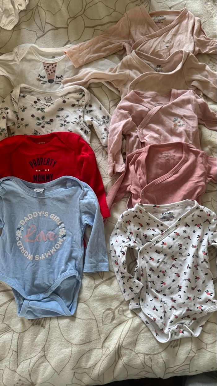 Body fille 3 mois (bodies) lot