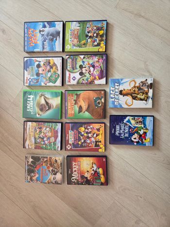 Lot de 12 dvd enfant Mickey l’age de glace happy feat etc