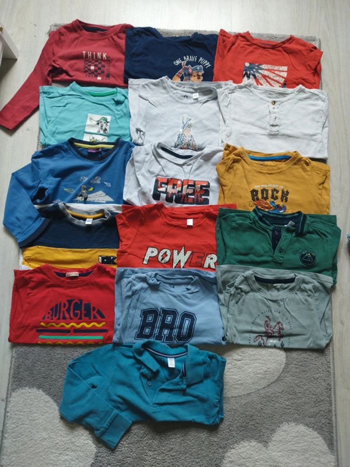 Lot manches longues garçon 4 ans