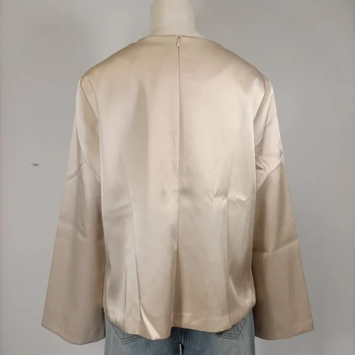 Blouse crème H&M neuf été tendance L - cérémonie, élégant, dorée A051 - photo numéro 4
