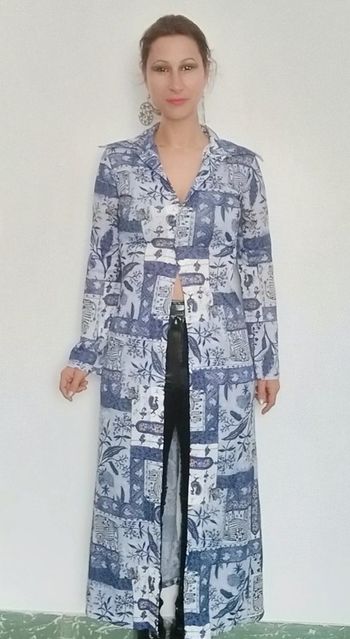 Veste longue vintage