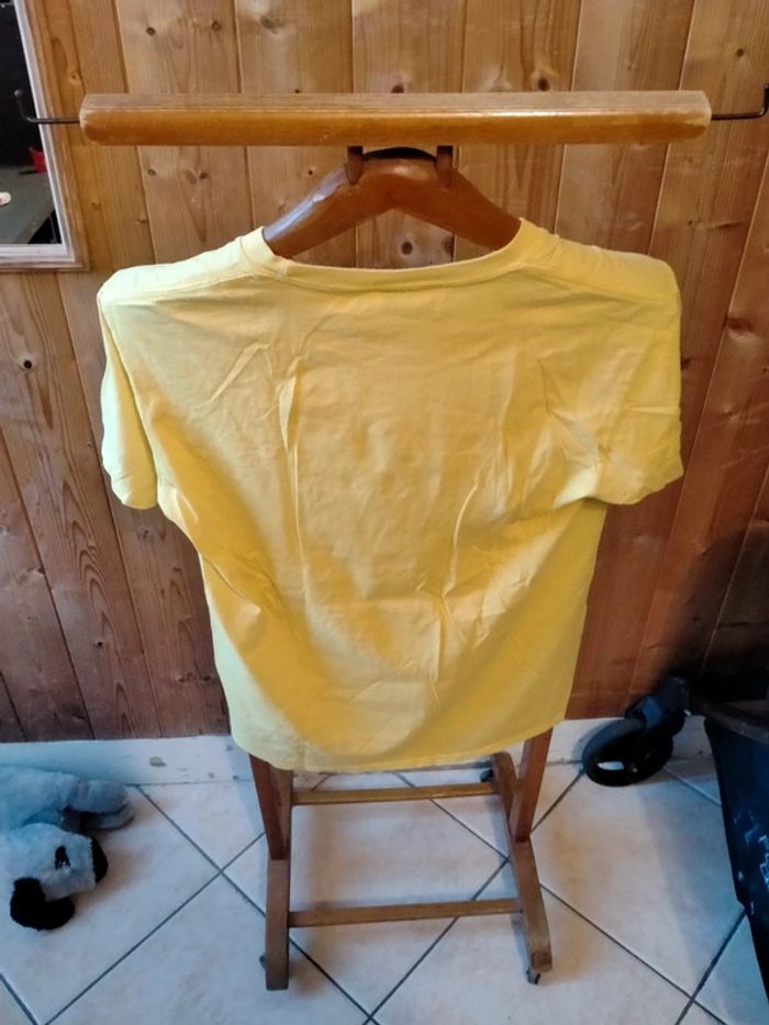 T-shirt jaune Gildan Taille M - photo numéro 4