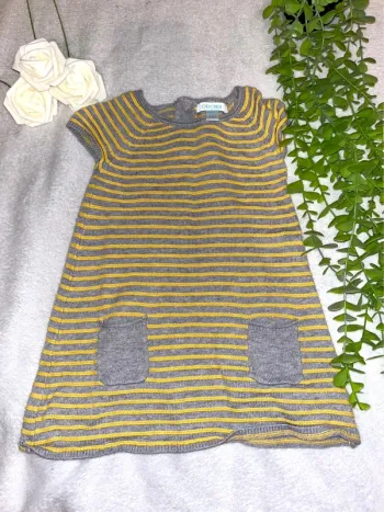 Très belle robe tunique à courte manche bébé fille