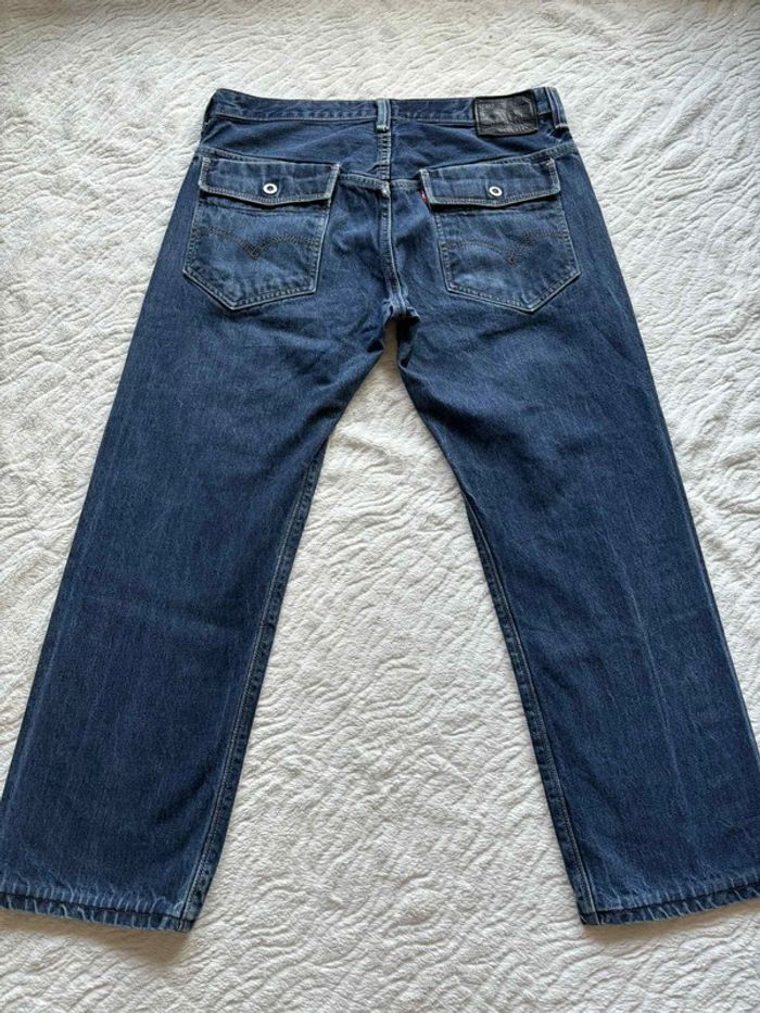 Jean Levi’s 569 loose Straight droit ample homme W33 L30 Made in Mexico bleu foncé L/44 Vintage Y2K - photo numéro 12