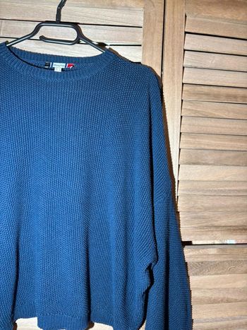 Pull bleu manches bouffantes Jennyfer taille S