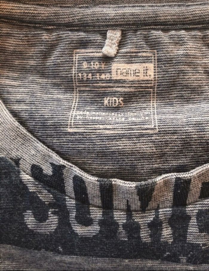 T shirt gris 9-10 ans - photo numéro 2