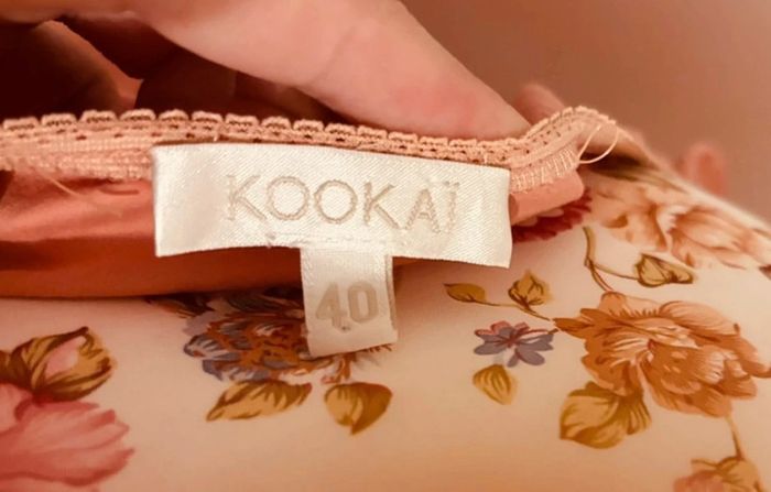 Blouse KOOKAÏ épaules dénudées bohème chic – Vieux rose, taille 40 🌸 - photo numéro 3