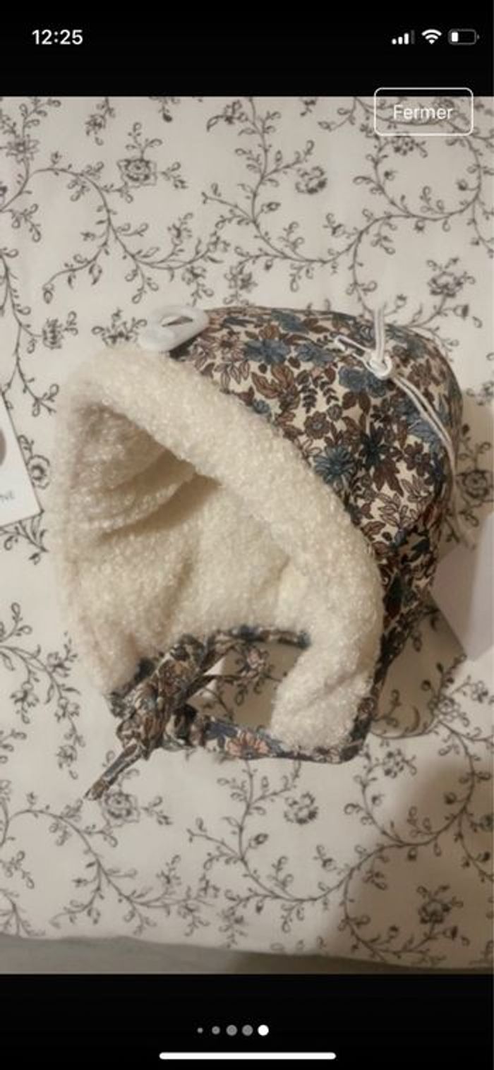 Combinaison + bonnet + Tétine Blue Garden - photo numéro 5