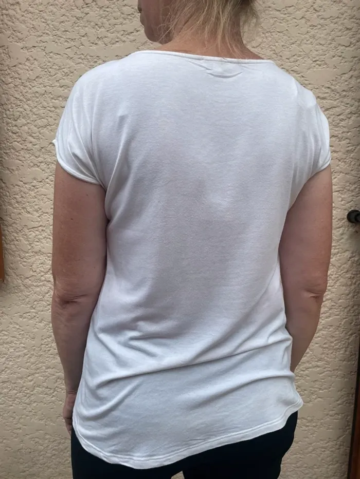 Teeshirt blanc motif Nice - photo numéro 3