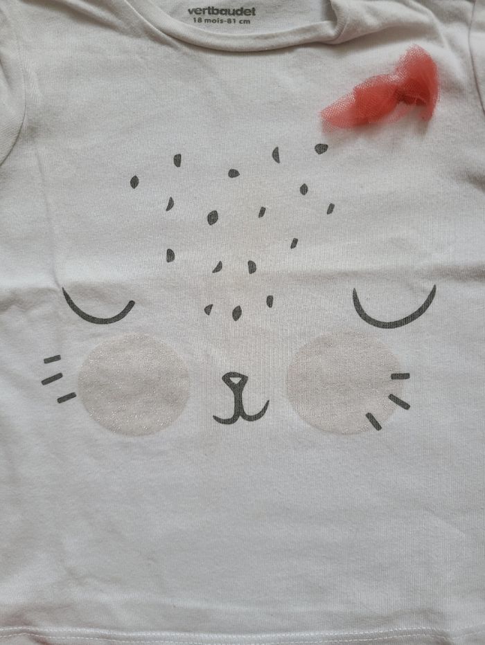 Ensemble Tee-shirt et jupe froufrou 
18 mois - photo numéro 3