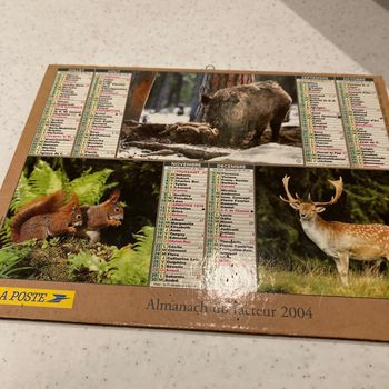 Calendrier poste 2004