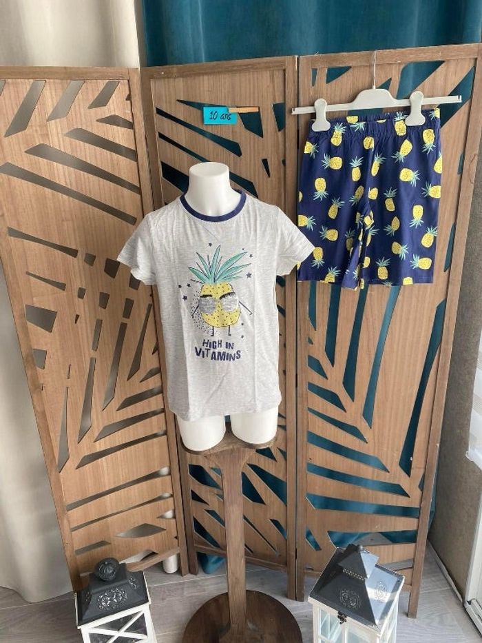 Pyjama short  fille 10 ans