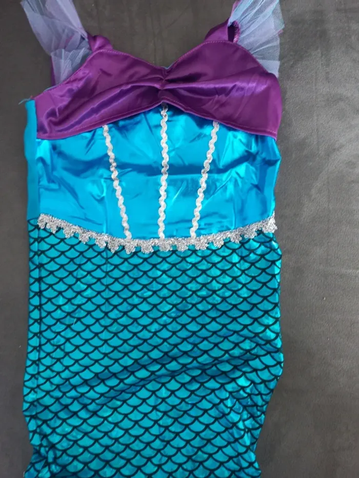 Robe déguisement ariel petite sirène 4 ans - photo numéro 2