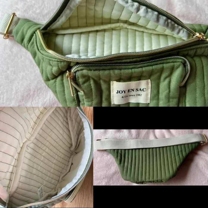 Sac banane en coton matelassé kaki Joy en Sac - photo numéro 2