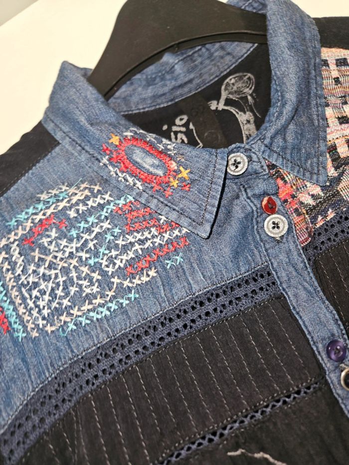 Chemise desigual noire à motifs - photo numéro 6