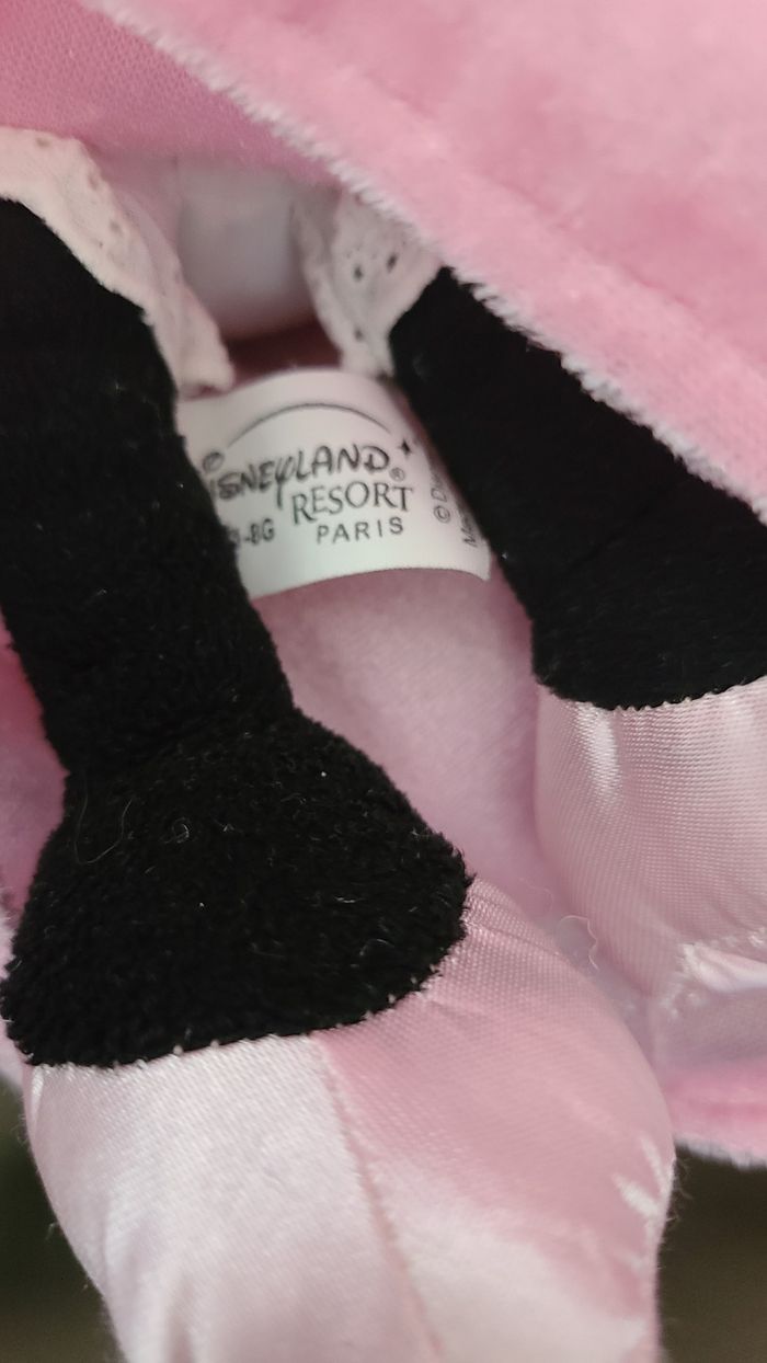 Doudou peluche MINNIE - Robe de mariée Rose - 28 cm - Disneyland Paris Disney - photo numéro 5