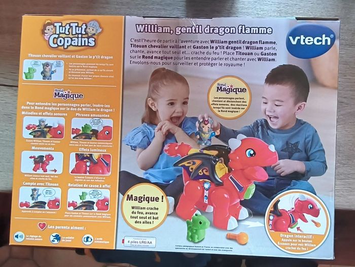VTech – Tut Tut Copains – William Le Gentil Dragon – Jouet Dragon – Jouet éducatif - photo numéro 2
