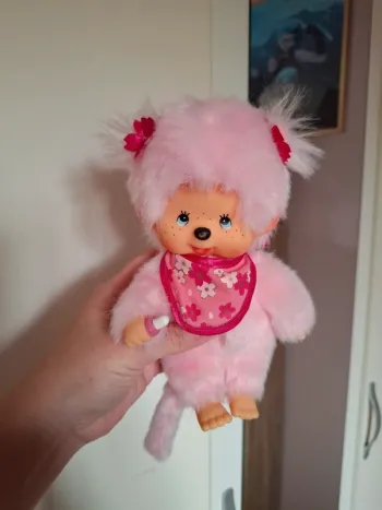 Peluche monchhichi rose