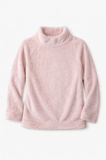Sweat rose, fille, fausse fourrure. 9 ans / 10 ans Uniqlo.