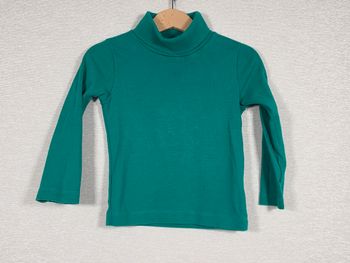 Pull col roulé vert petit bateau 3 ans 94 cm 